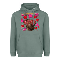 Sage Valentine's day  labrador retriever Heavyweight Hoodie - RanaPortraitStore