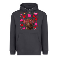 Smoke Valentine's day  labrador retriever Heavyweight Hoodie - RanaPortraitStore