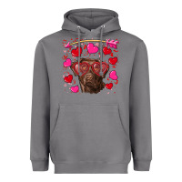 Storm Valentine's day  labrador retriever Heavyweight Hoodie - RanaPortraitStore