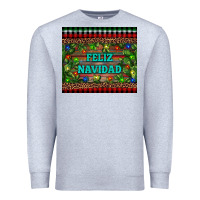 Heather Grey feliz navidad Premium Sweatshirt - RanaPortraitStore