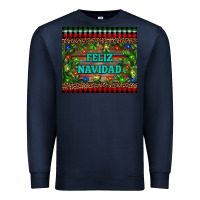 Navy feliz navidad Premium Sweatshirt - RanaPortraitStore