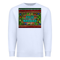 White feliz navidad Premium Sweatshirt - RanaPortraitStore