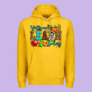 Y'all Gonna Learn Today Pumpkin And Pen Premium Hoodie Designed By Adodesignshop