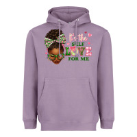 Lavender sorority colors its the self love for me afro woman2 Heavyweight Hoodie - texasbilliewilder