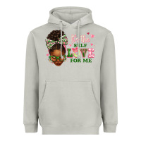 Moon Dust sorority colors its the self love for me afro woman2 Heavyweight Hoodie - texasbilliewilder
