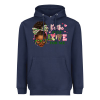 Navy sorority colors its the self love for me afro woman2 Heavyweight Hoodie - texasbilliewilder
