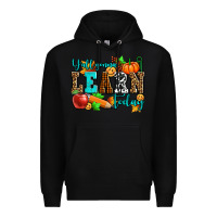 Black y'all gonna learn today pumpkin and pen Premium Hoodie - AdoDesignShop