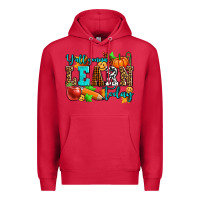 Cardinal y'all gonna learn today pumpkin and pen Premium Hoodie - AdoDesignShop