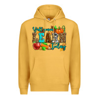 Mustard y'all gonna learn today pumpkin and pen Premium Hoodie - AdoDesignShop