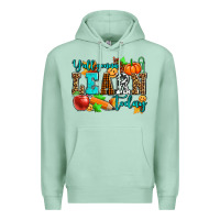 Seafoam y'all gonna learn today pumpkin and pen Premium Hoodie - AdoDesignShop