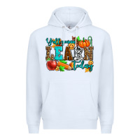 White y'all gonna learn today pumpkin and pen Premium Hoodie - AdoDesignShop