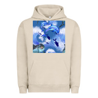 Pigment French Oak dolphins Urban Hoodie - BundleAndBundleShop