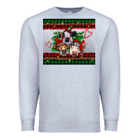 Heather Grey christmas heifers Premium Sweatshirt - RanaPortraitStore