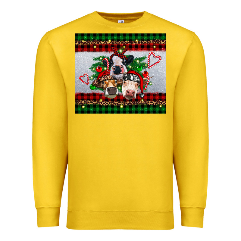 Christmas Heifers Premium Sweatshirt by RanaPortraitStore | Teevron