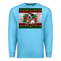 Ocean Blue christmas heifers Premium Sweatshirt - RanaPortraitStore