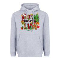 Heather Grey santa's favorite lvn Heavyweight Hoodie - Zillion Design Studio