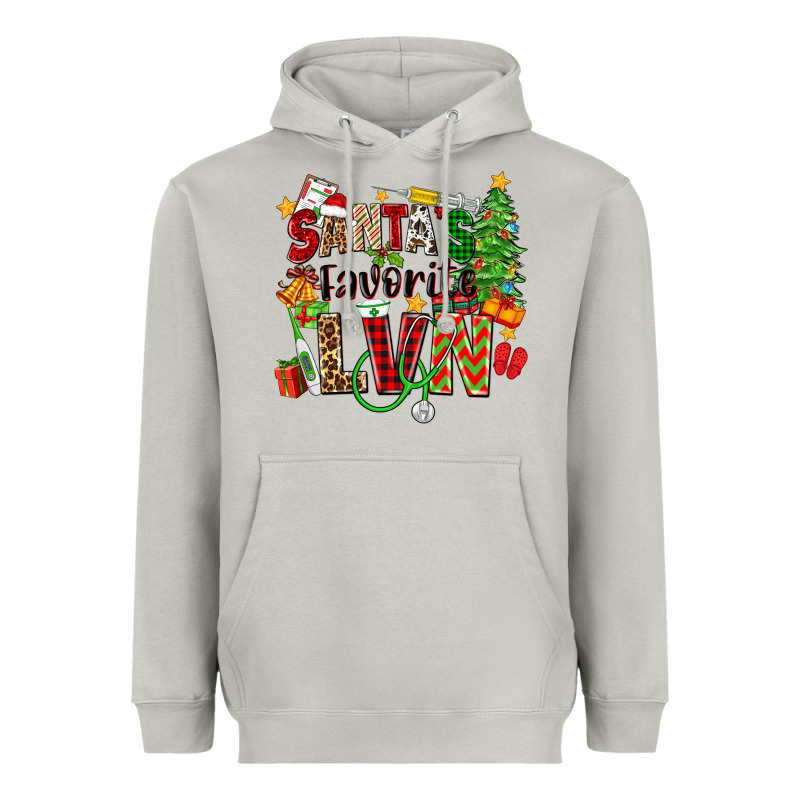 Santa's Favorite Lvn Heavyweight Hoodie by Zillion Design Studio | Teevron