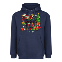 Navy santa's favorite lvn Heavyweight Hoodie - Zillion Design Studio