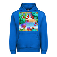 Cobalt seahorse and beach Urban Hoodie - BundleAndBundleShop