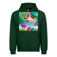 Forest Green seahorse and beach Urban Hoodie - BundleAndBundleShop