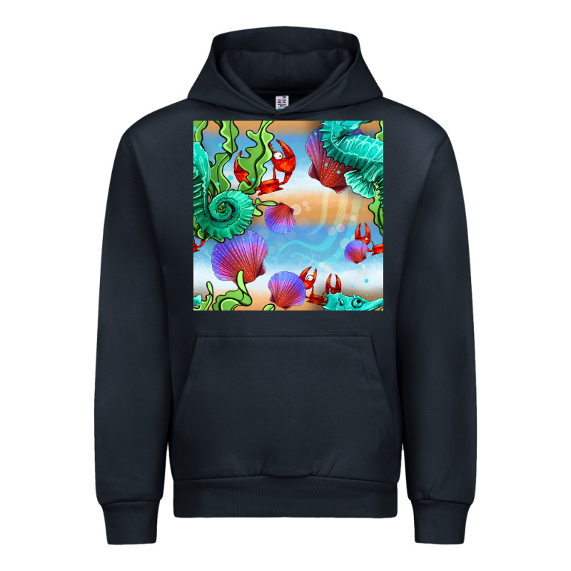Seahorse And Beach Urban Hoodie by BundleAndBundleShop | Teevron