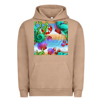 Pigment Burro seahorse and beach Urban Hoodie - BundleAndBundleShop