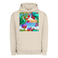 Pigment French Oak seahorse and beach Urban Hoodie - BundleAndBundleShop