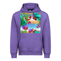 Tulip seahorse and beach Urban Hoodie - BundleAndBundleShop