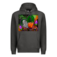 Charcoal Heather halloween heart mouse pad Premium Hoodie - BundleAndBundleShop