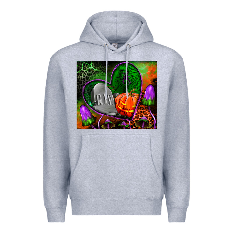 Halloween Heart Mouse Pad Premium Hoodie by BundleAndBundleShop | Teevron
