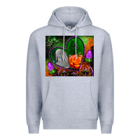Heather Grey halloween heart mouse pad Premium Hoodie - BundleAndBundleShop