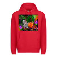 Red halloween heart mouse pad Premium Hoodie - BundleAndBundleShop