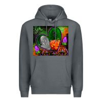 Rock halloween heart mouse pad Premium Hoodie - BundleAndBundleShop