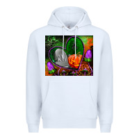 White halloween heart mouse pad Premium Hoodie - BundleAndBundleShop