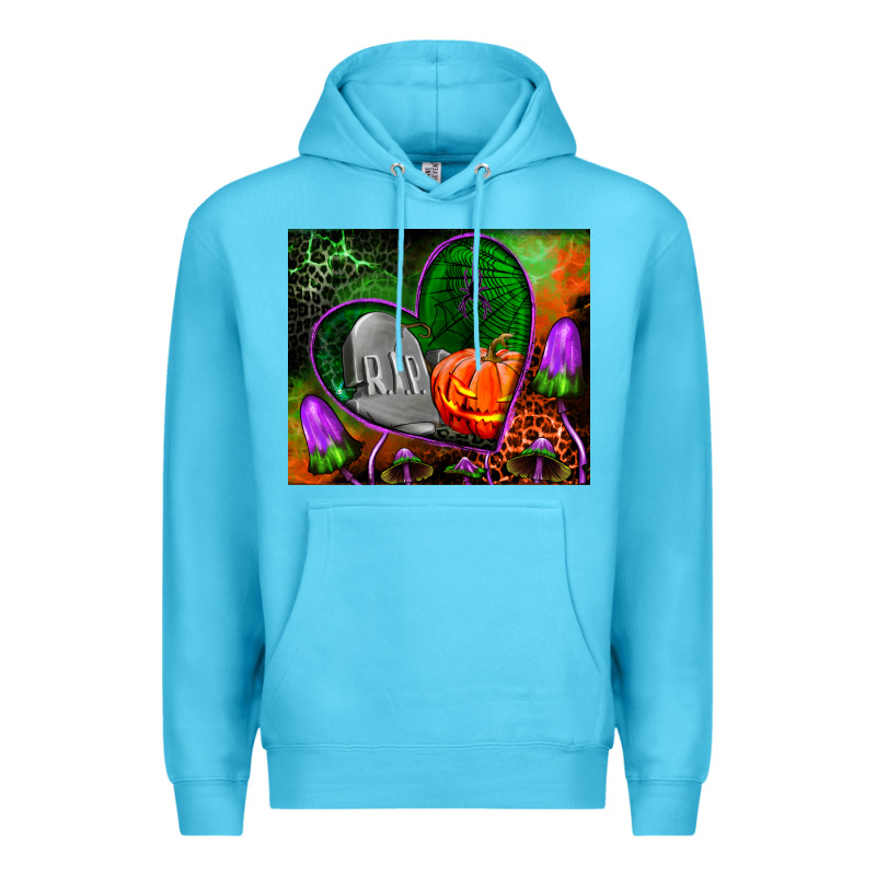 Halloween Heart Mouse Pad Premium Hoodie by BundleAndBundleShop | Teevron