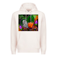 Pale Pink halloween heart mouse pad Premium Hoodie - BundleAndBundleShop