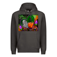 Smoke halloween heart mouse pad Premium Hoodie - BundleAndBundleShop