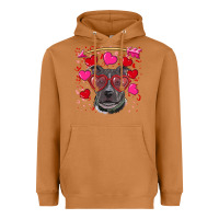 Meerkat Valentine's day  pitbull Heavyweight Hoodie - RanaPortraitStore