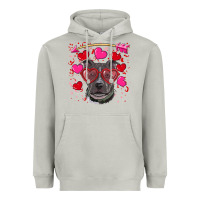 Moon Dust Valentine's day  pitbull Heavyweight Hoodie - RanaPortraitStore