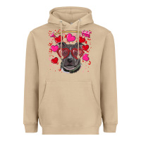 Mushroom Valentine's day  pitbull Heavyweight Hoodie - RanaPortraitStore