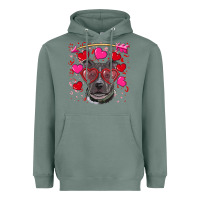 Sage Valentine's day  pitbull Heavyweight Hoodie - RanaPortraitStore
