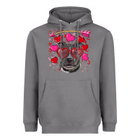 Storm Valentine's day  pitbull Heavyweight Hoodie - RanaPortraitStore