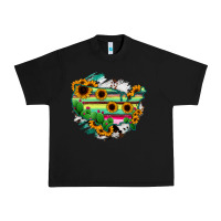 Black America Map Sunflower Cactus Serape Urban Heavy Tee - RanaPortraitStore