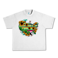 Lunar Rock America Map Sunflower Cactus Serape Urban Heavy Tee - RanaPortraitStore