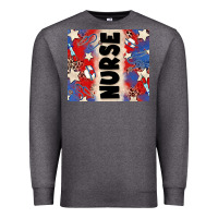 Charcoal Heather american nurse Premium Sweatshirt - Zillion Design Studio