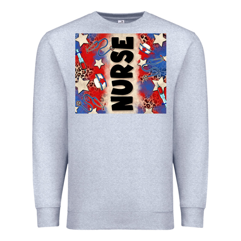 American Nurse Premium Sweatshirt by Zillion Design Studio | Teevron