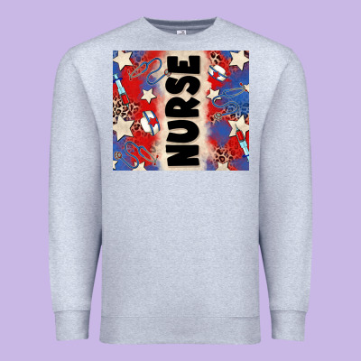 American Nurse Premium Sweatshirt Designed By Zillion Design Studio