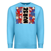 Ocean Blue american nurse Premium Sweatshirt - Zillion Design Studio