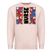 Pale Pink american nurse Premium Sweatshirt - Zillion Design Studio