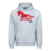 Heather Grey Everybody's Got A Horse Neigh Urban Hoodie - Bettercallsaul